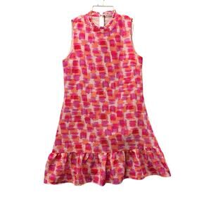 THML Anthropologie Women's Medium Dress Multicolor Floral Summer Sleeveless